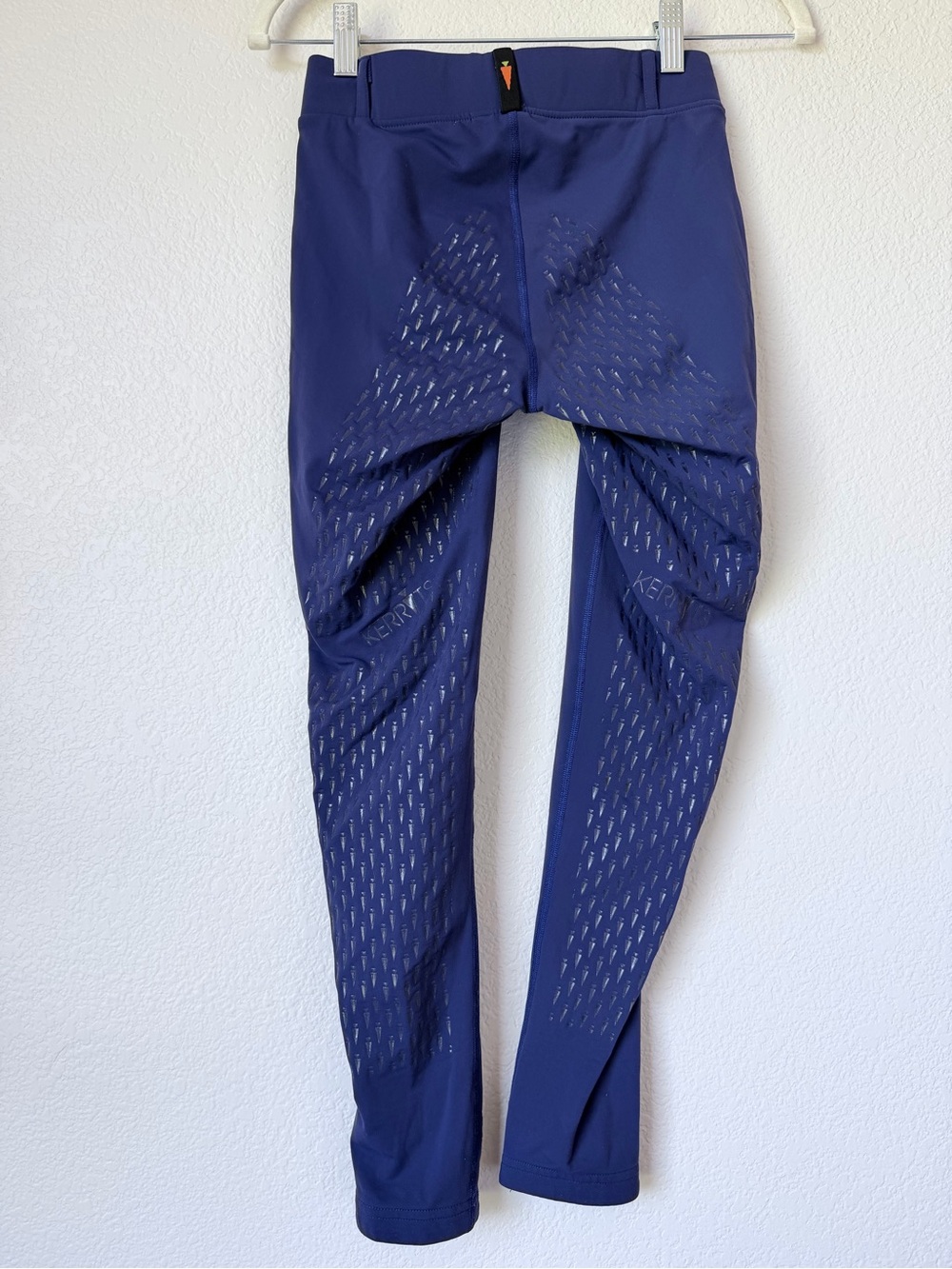 Kerrits GripTek Full Seat Riding Tights Leggings Blue Equestrian Pockets XS - Picture 2 of 13